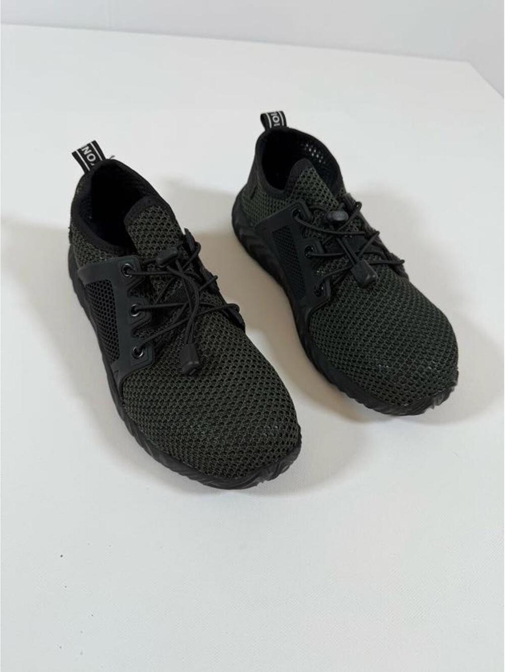Defender Steel Toe Work Green Athletic Shoes - Size 8